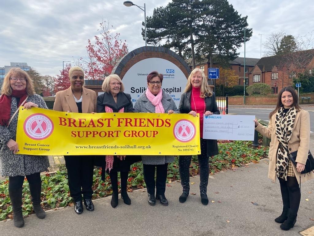Breast Friends Solihull donate a further £10,000 to the Haematology and